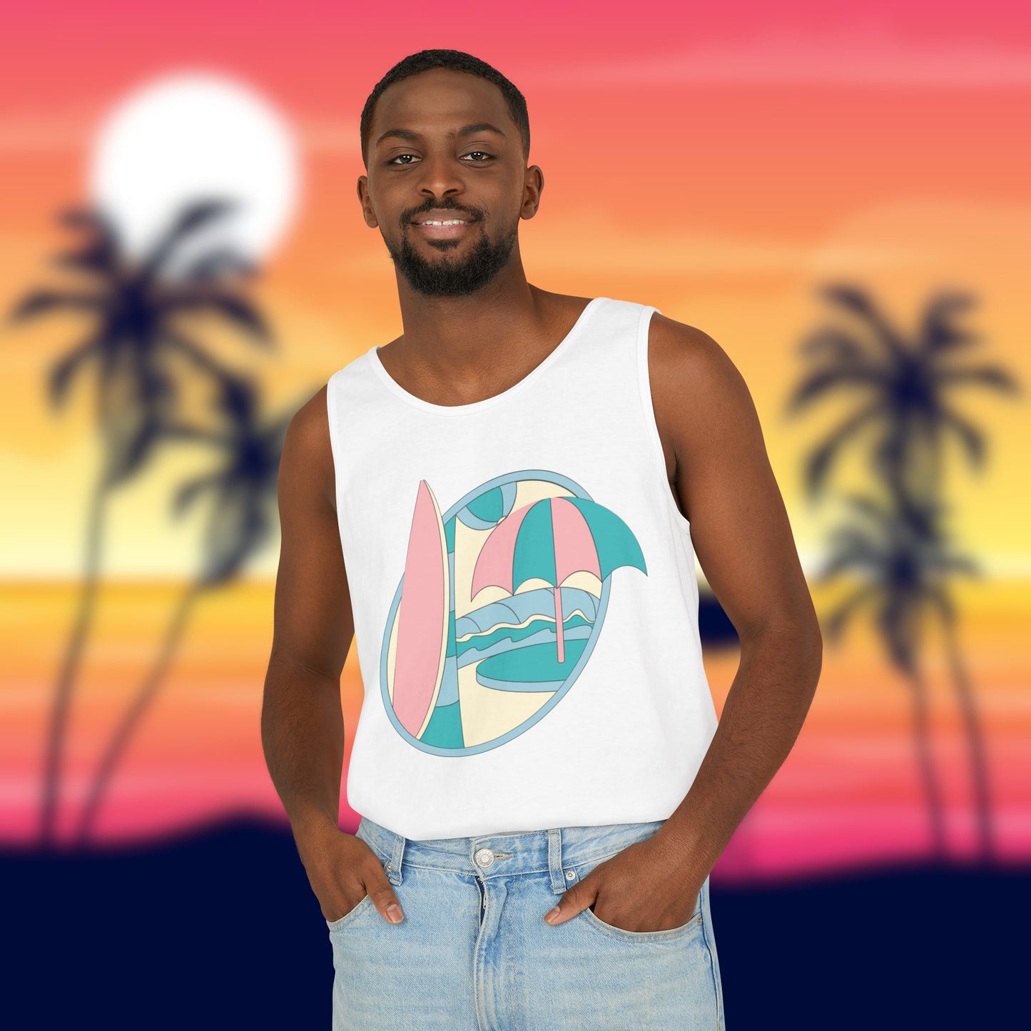 Summer Vibes Unisex Garment-Dyed Tank Top