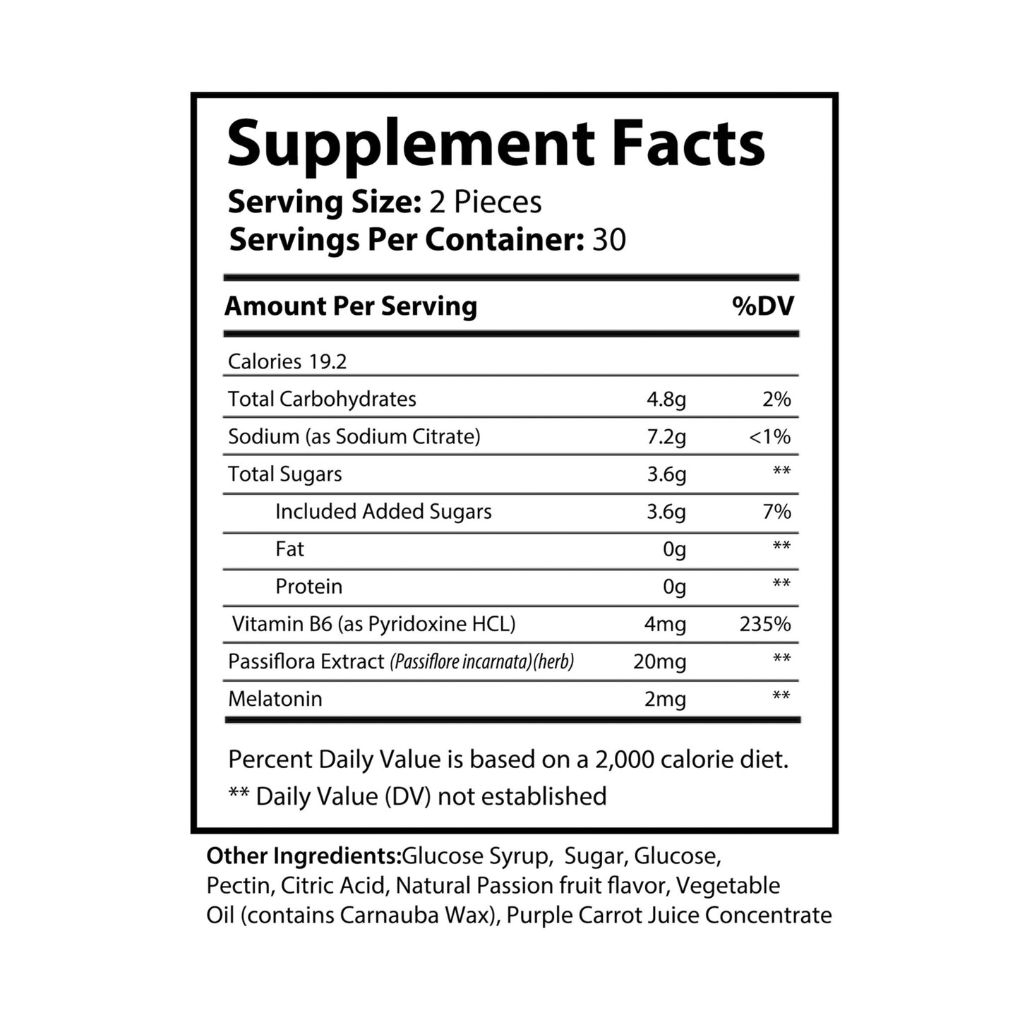 Sleep Well Fruit Flavored Gummies (60 Count)