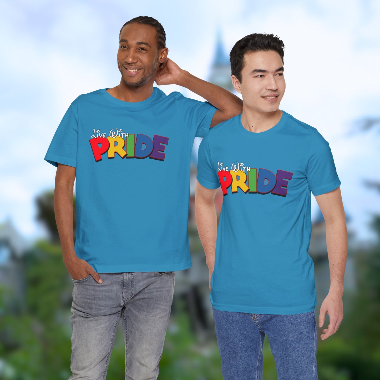 Live With Pride Diznee Unisex Jersey Short Sleeve T-Shirt