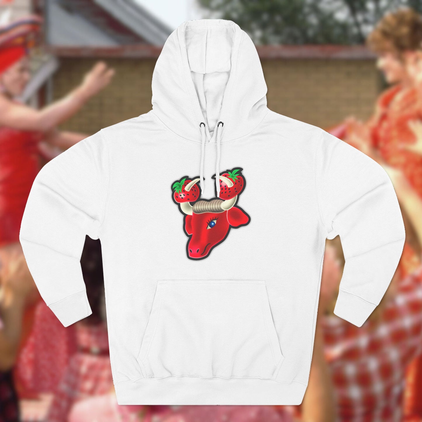 To Wong Fu Strawberry Festival Three-Panel Fleece Hoodie