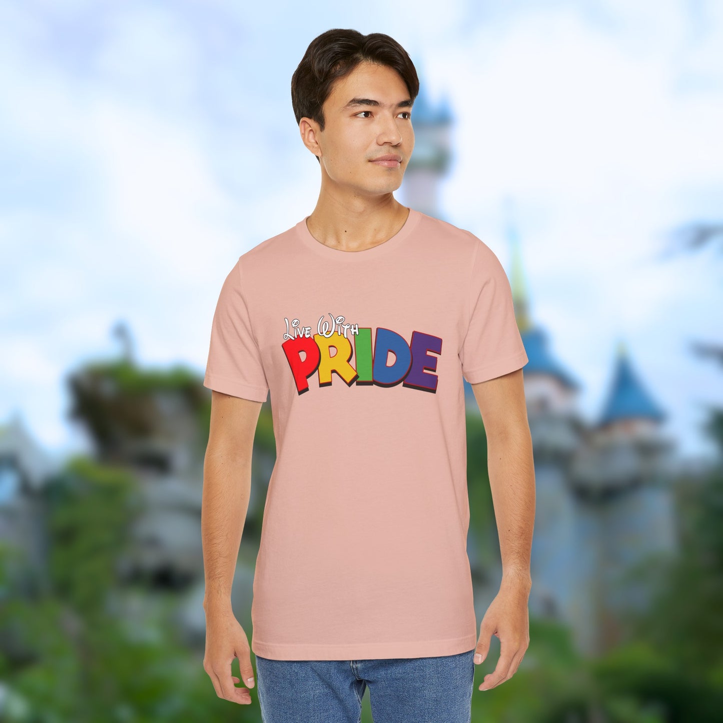 Live With Pride Diznee Unisex Jersey Short Sleeve T-Shirt