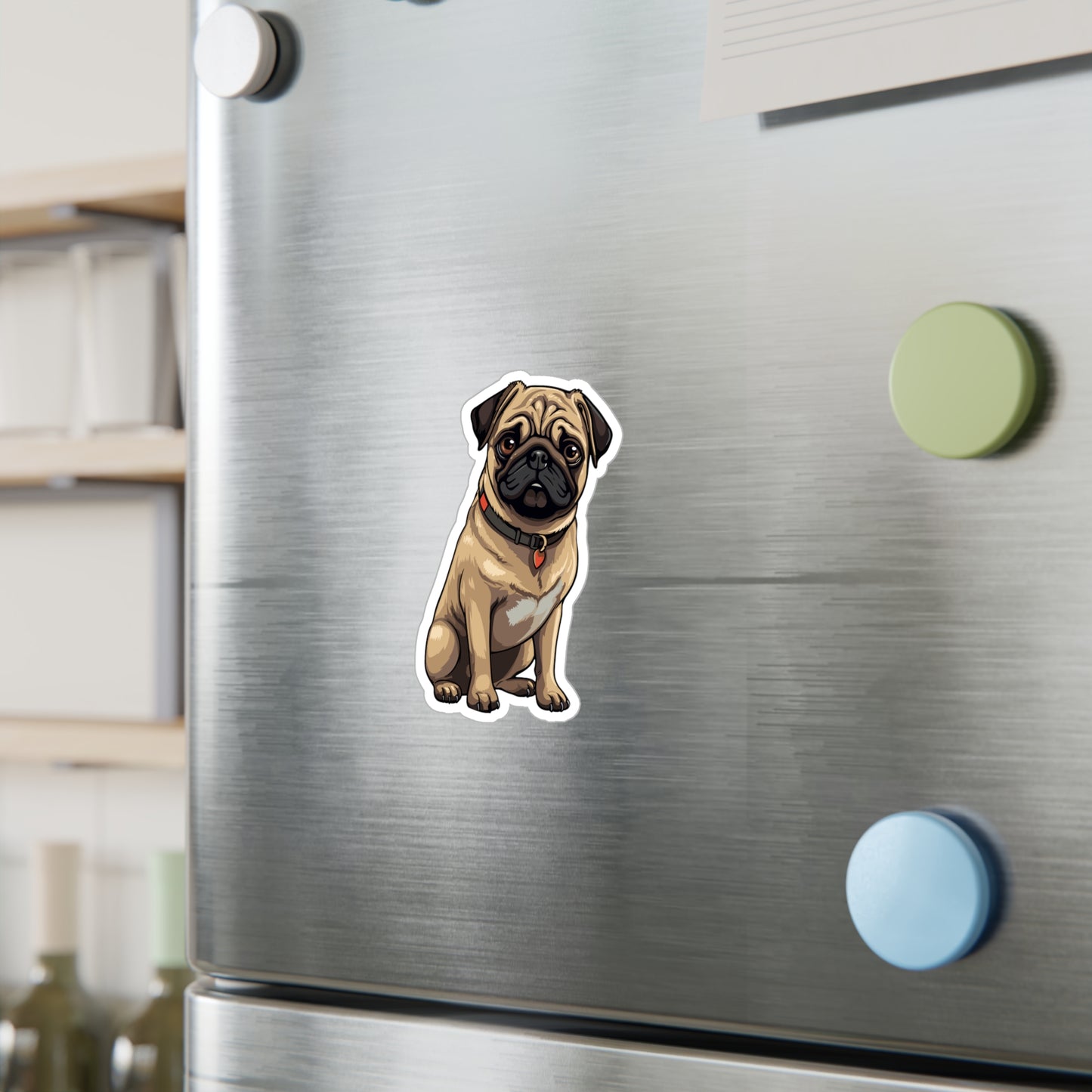 Pug Vinyl Decal - Simon