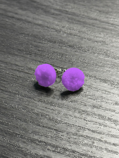 Textured Color Stud Earrings