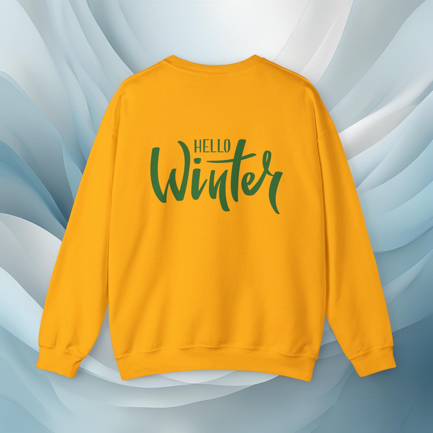 Hello Winter - Christmas Tree Cookie Seasonal Sweatshirt: Unisex, Heavy blend