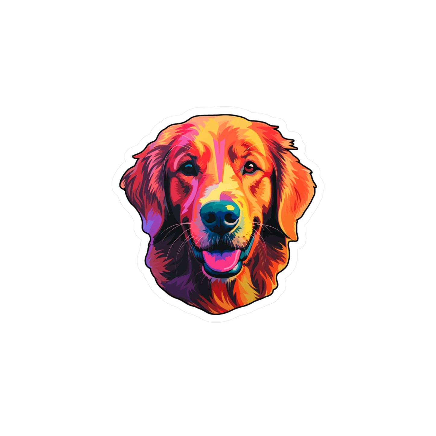 Golden Retriever Vinyl Decal - Mac