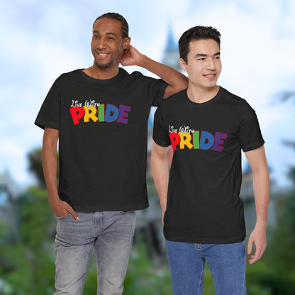 Live With Pride Diznee Unisex Jersey Short Sleeve T-Shirt