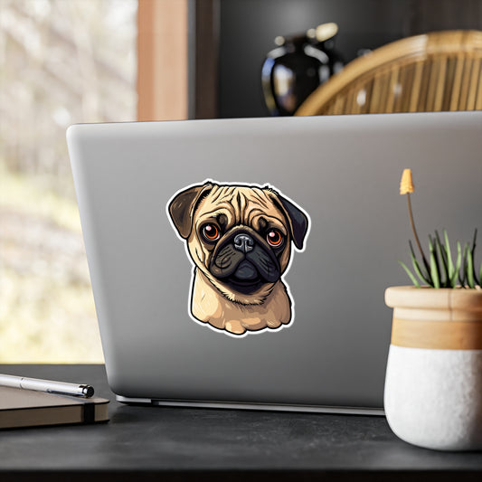 Pug Vinyl Decal - Stanley