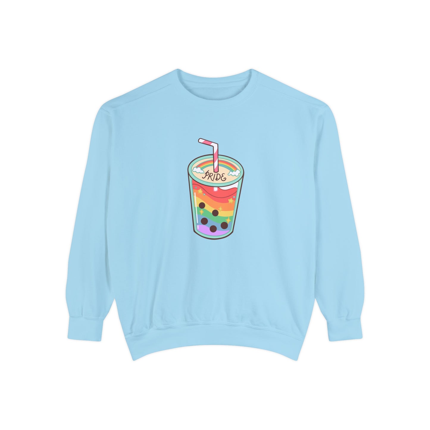 Gay Lil' Boba Unisex Garment-Dyed Sweatshirt