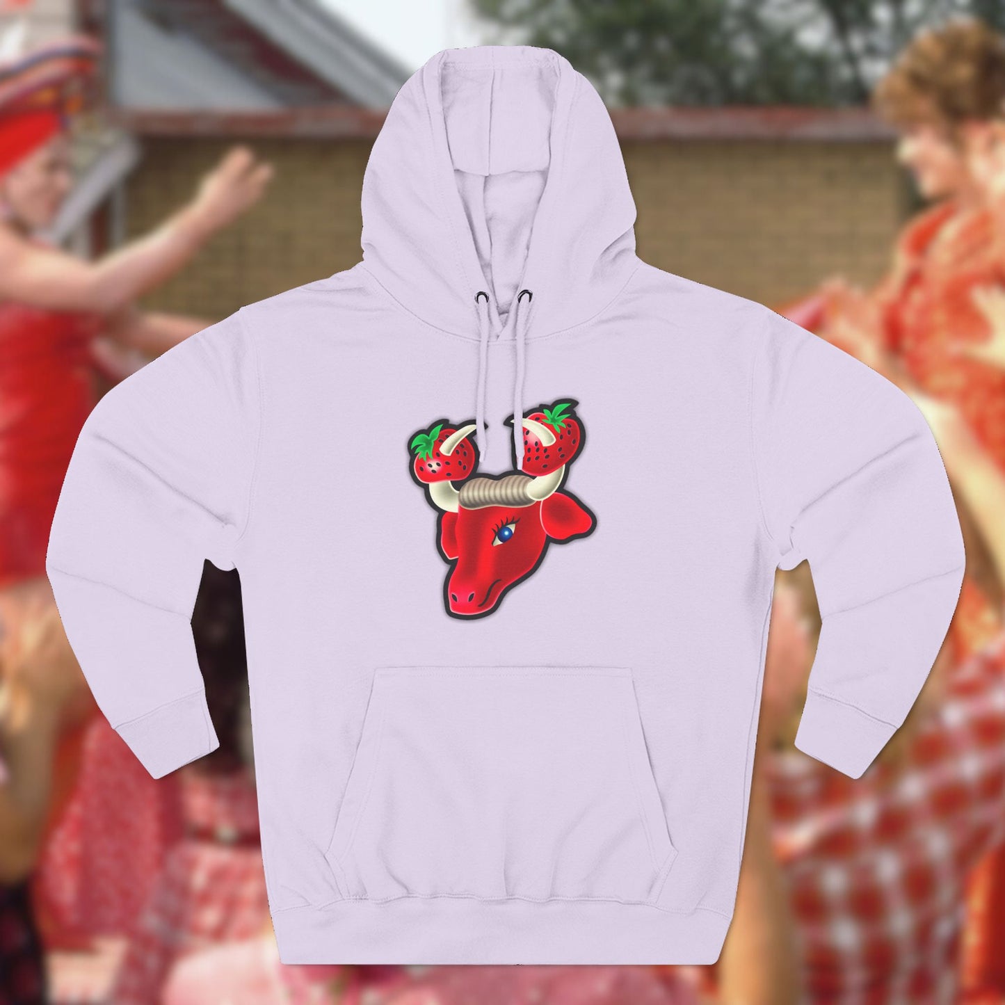 To Wong Fu Strawberry Festival Three-Panel Fleece Hoodie