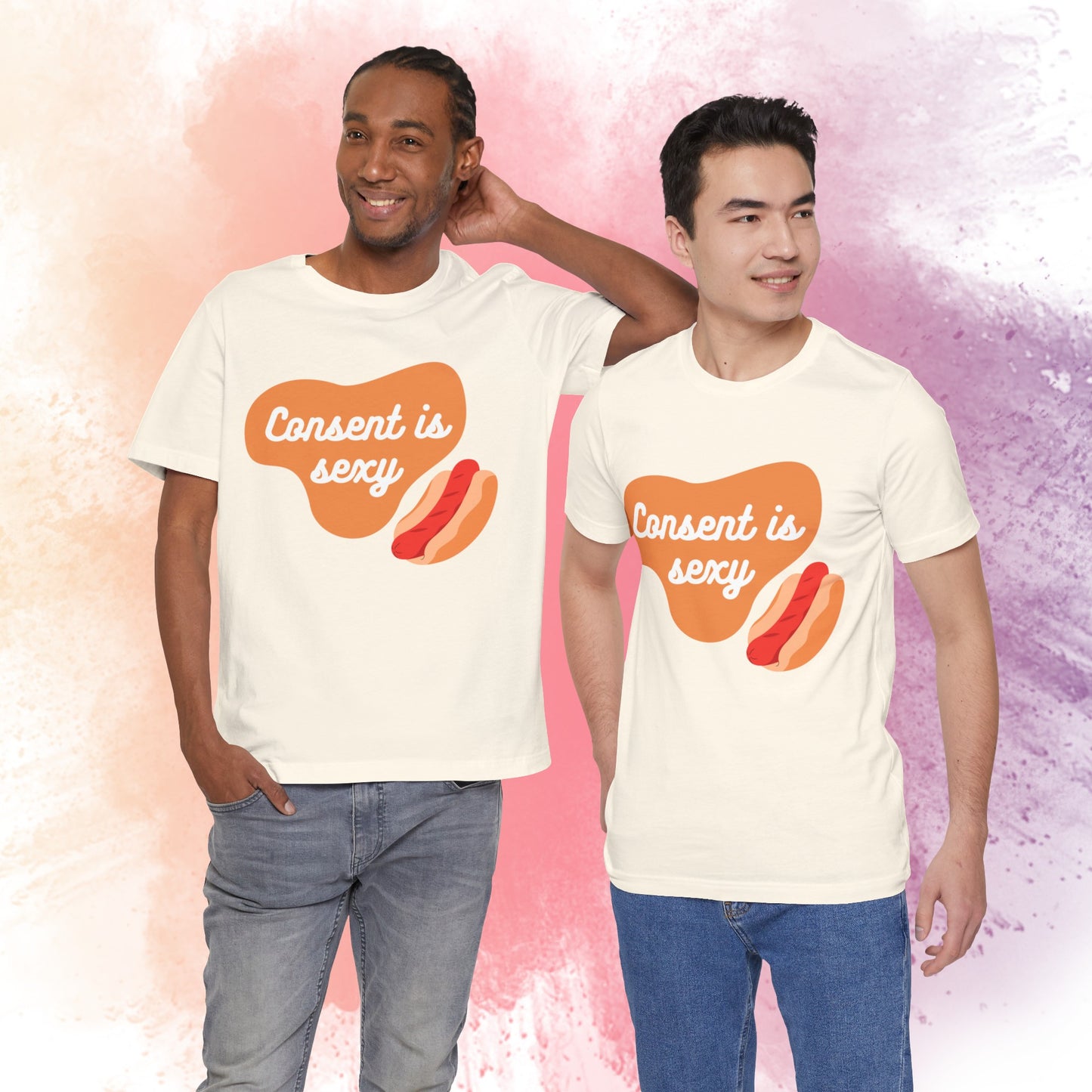 Consent is Sexy - Hotdog - Unisex Jersey Short Sleeve Tee 🌭