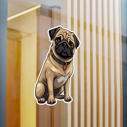 Pug Vinyl Decal - Simon