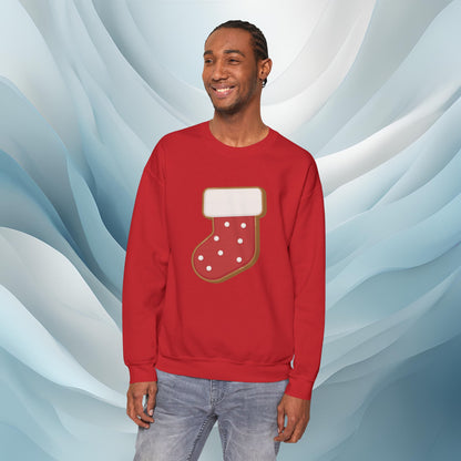 Hello Winter - Stocking Cookie Seasonal Sweatshirt: Unisex, Heavy blend