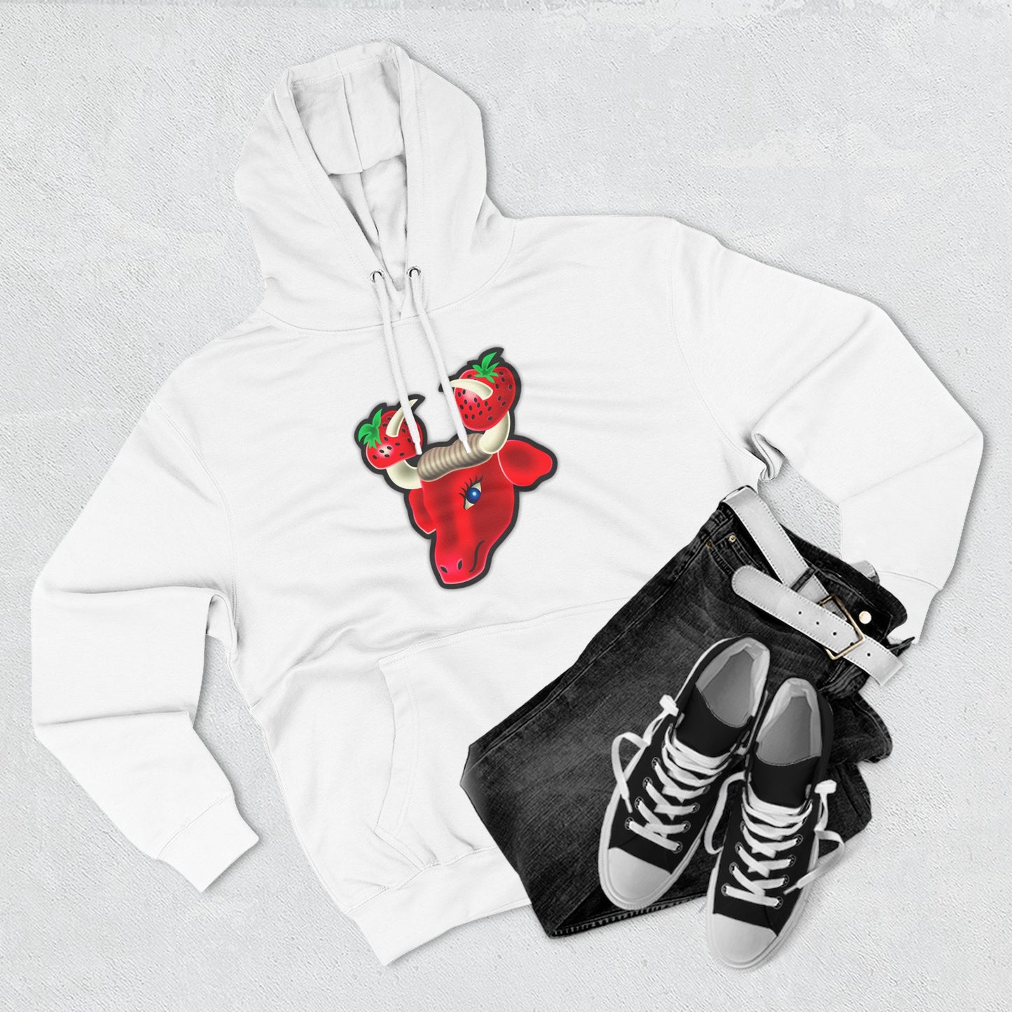 To Wong Fu Strawberry Festival Three-Panel Fleece Hoodie