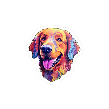 Golden Retriever Vinyl Decal - Leroy