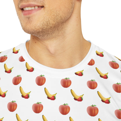 It's All Peaches & Bananas - Men's Polyester Tee in White