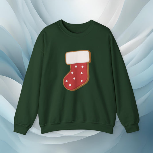 Hello Winter - Stocking Cookie Seasonal Sweatshirt: Unisex, Heavy blend