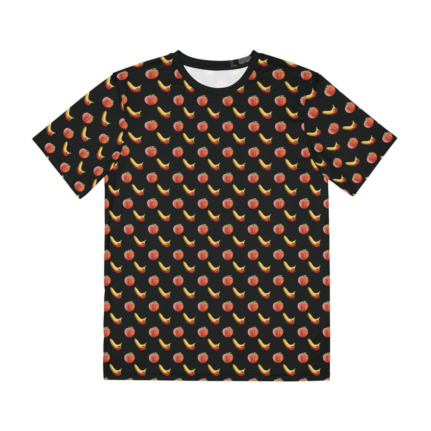 It's All Peaches & Bananas - Men's Polyester Tee in Black