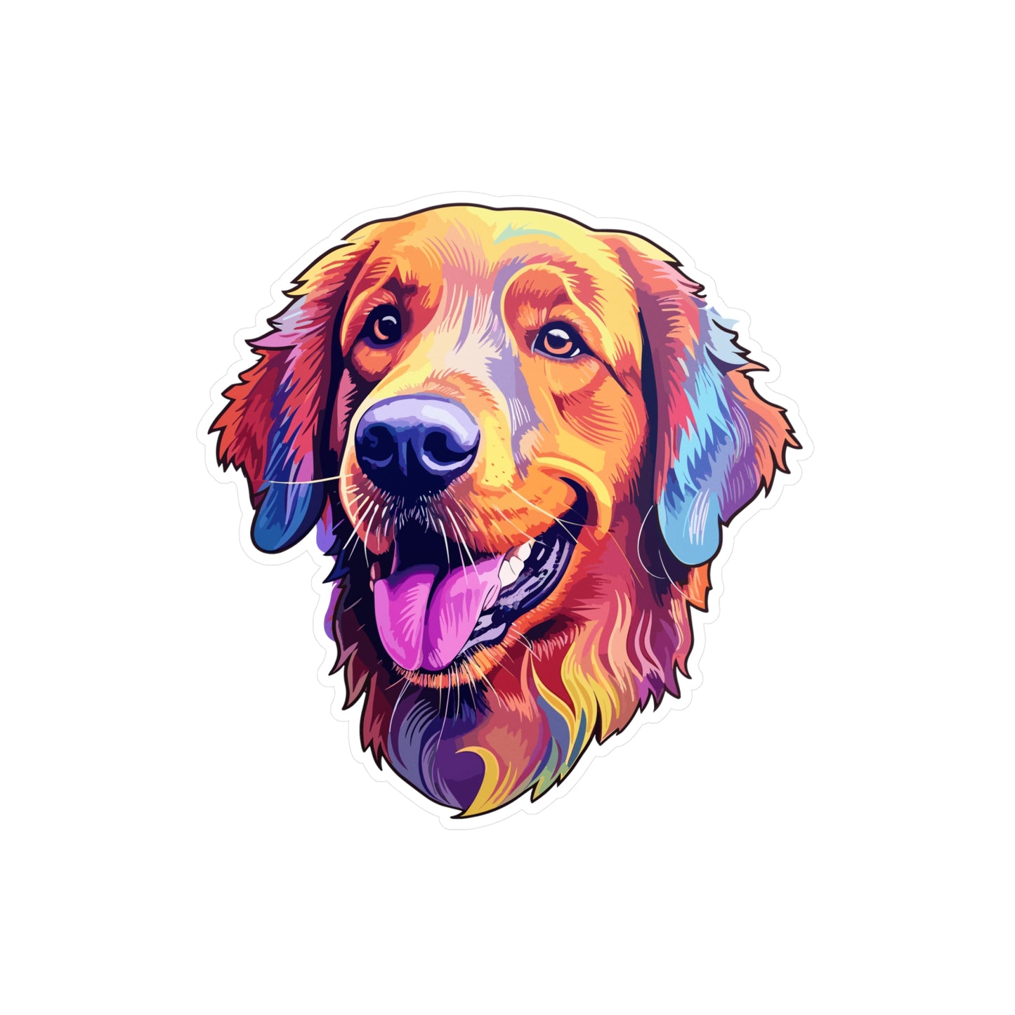 Golden Retriever Vinyl Decal - Leroy