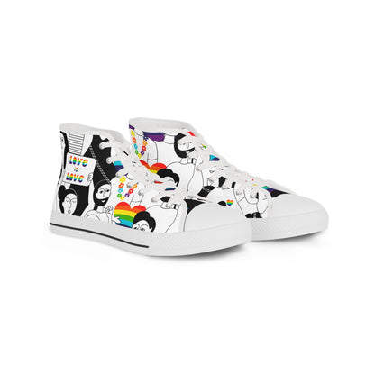 Love is Love Pride High Top Sneakers