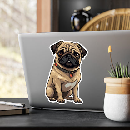 Pug Vinyl Decal - Simon