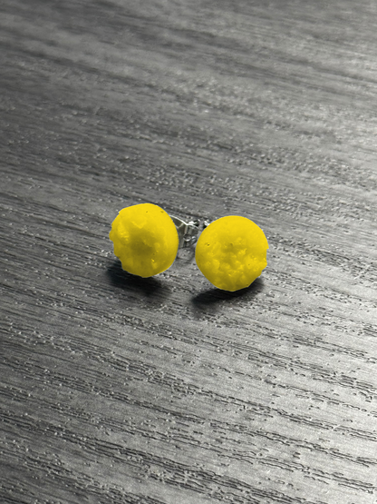 Textured Color Stud Earrings