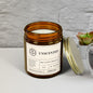 Unscented Candle - 100% Coconut Apricot Wax, 9oz