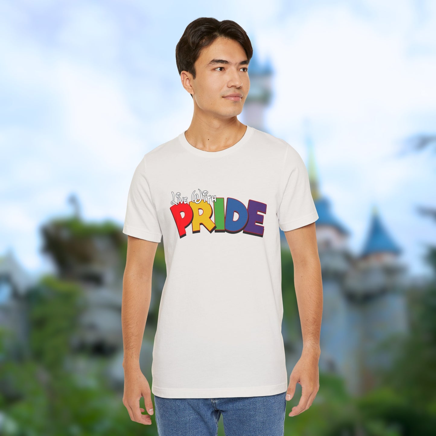 Live With Pride Diznee Unisex Jersey Short Sleeve T-Shirt