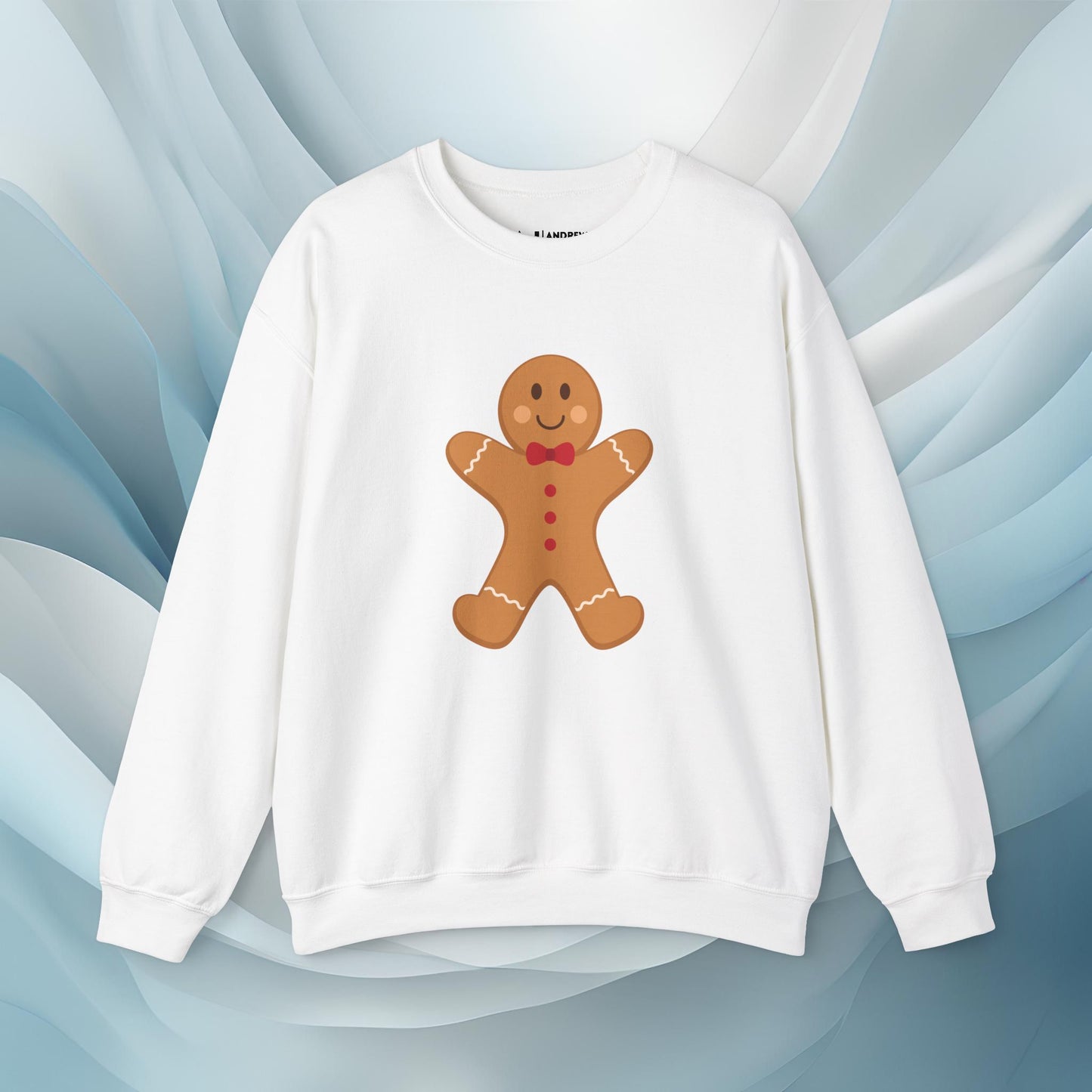 Hello Winter - Gingerbread Man Cookie Seasonal Sweatshirt: Unisex, Heavy blend