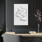 Nude Male Line Art - Adam - Acrylic Print