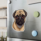 Pug Vinyl Decal - Olive