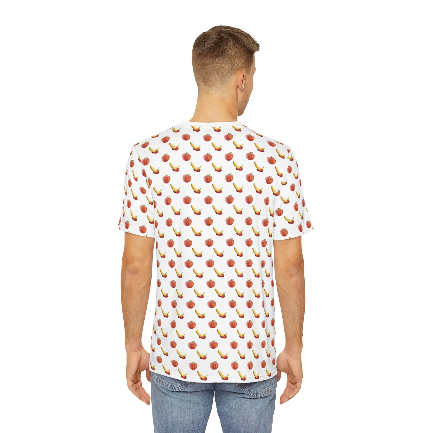 It's All Peaches & Bananas - Men's Polyester Tee in White