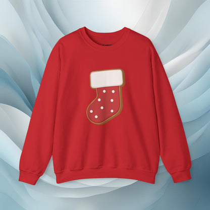 Hello Winter - Stocking Cookie Seasonal Sweatshirt: Unisex, Heavy blend