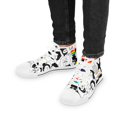 Love is Love Pride High Top Sneakers