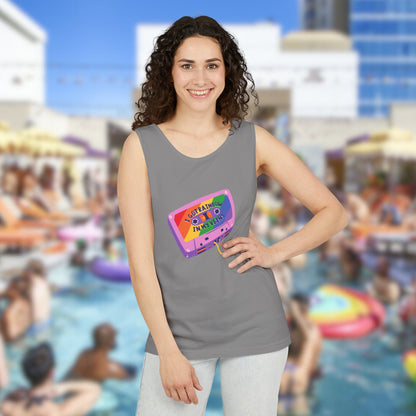 Rainbow in My Veins Pride Unisex Dyed Tank Top