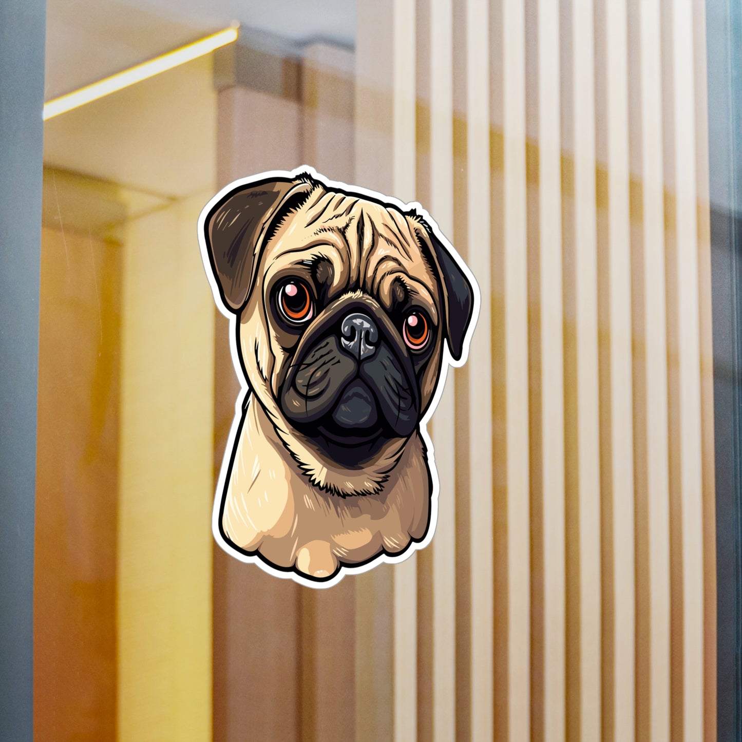 Pug Vinyl Decal - Stanley