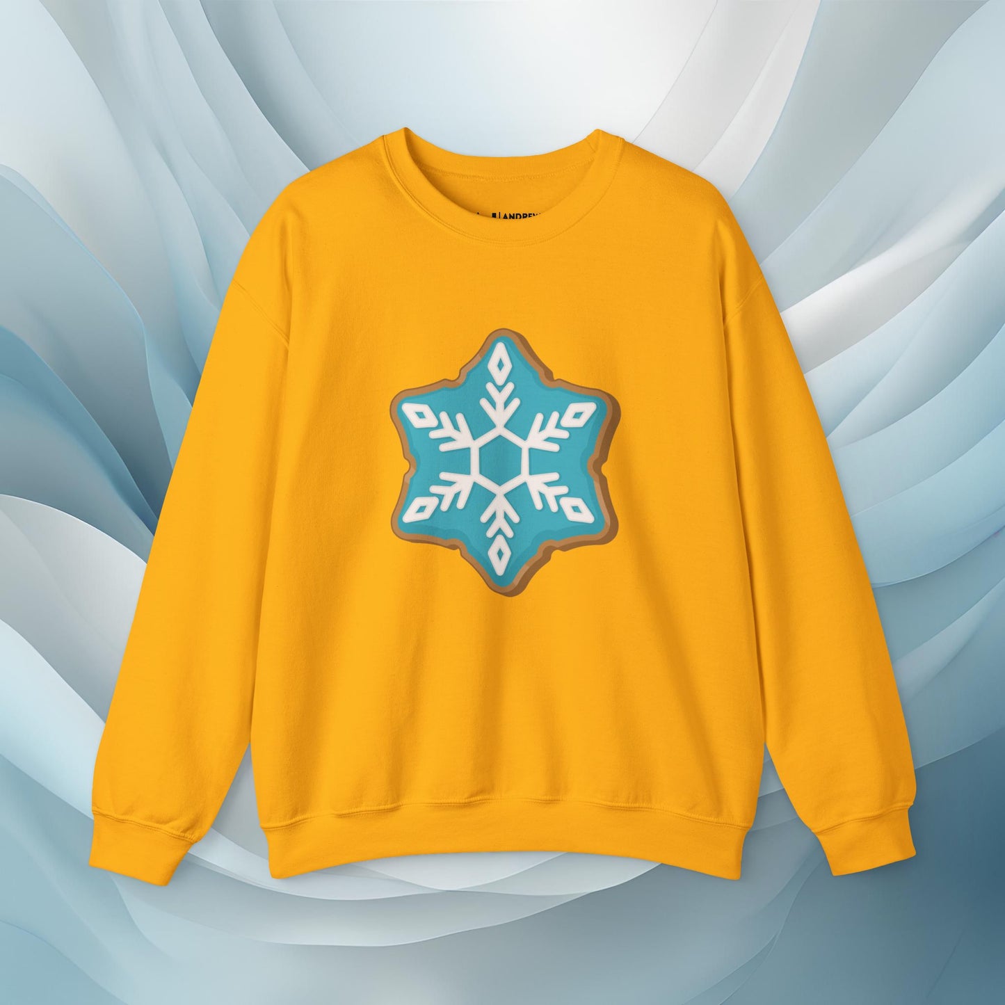 Hello Winter - Snowflake Cookie Seasonal Sweatshirt: Unisex, Heavy blend