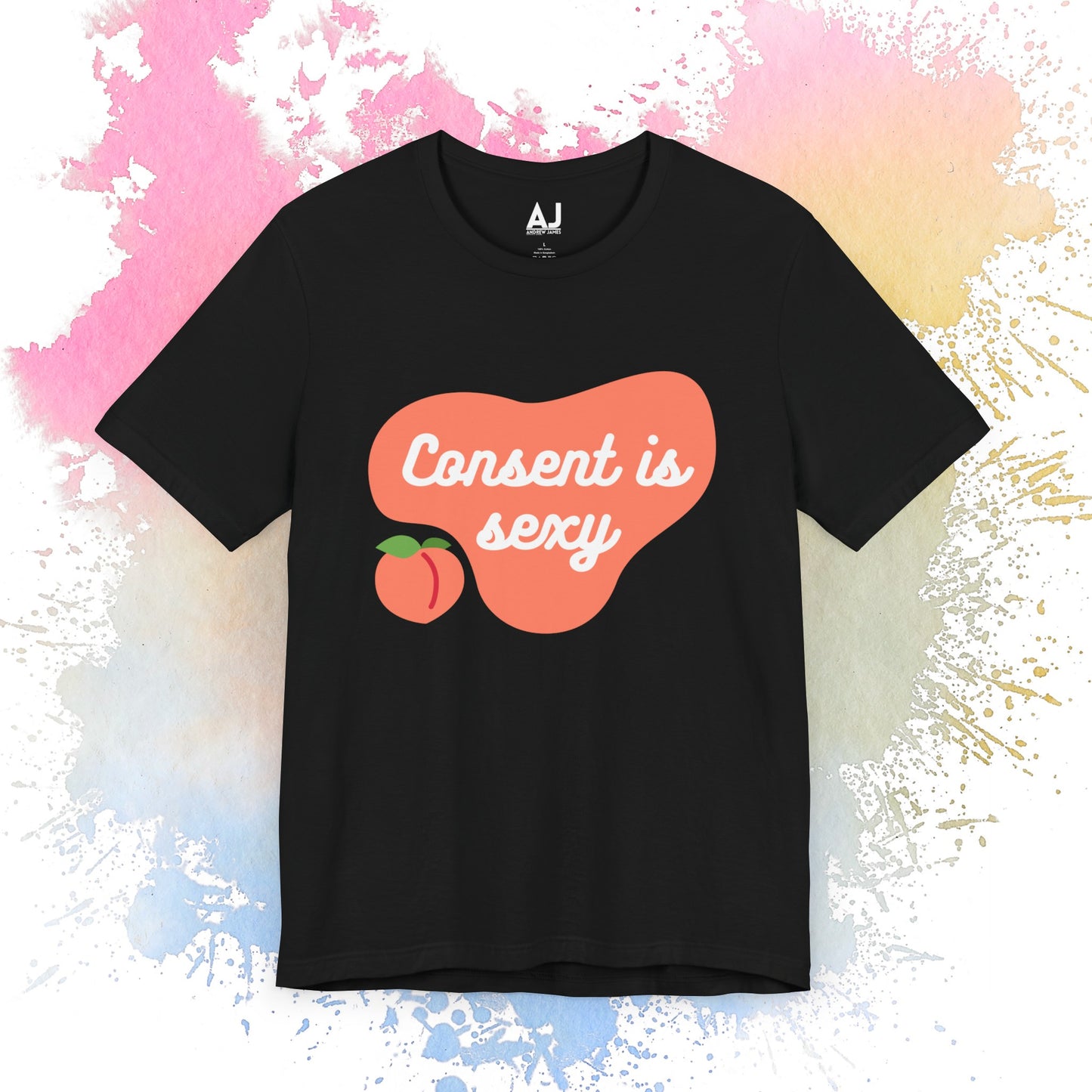 Consent is Sexy - Peach - Unisex Jersey Short Sleeve Tee 🍑