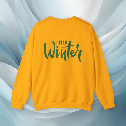 Hello Winter - Stocking Cookie Seasonal Sweatshirt: Unisex, Heavy blend