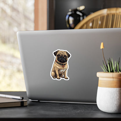 Pug Vinyl Decal - Simon