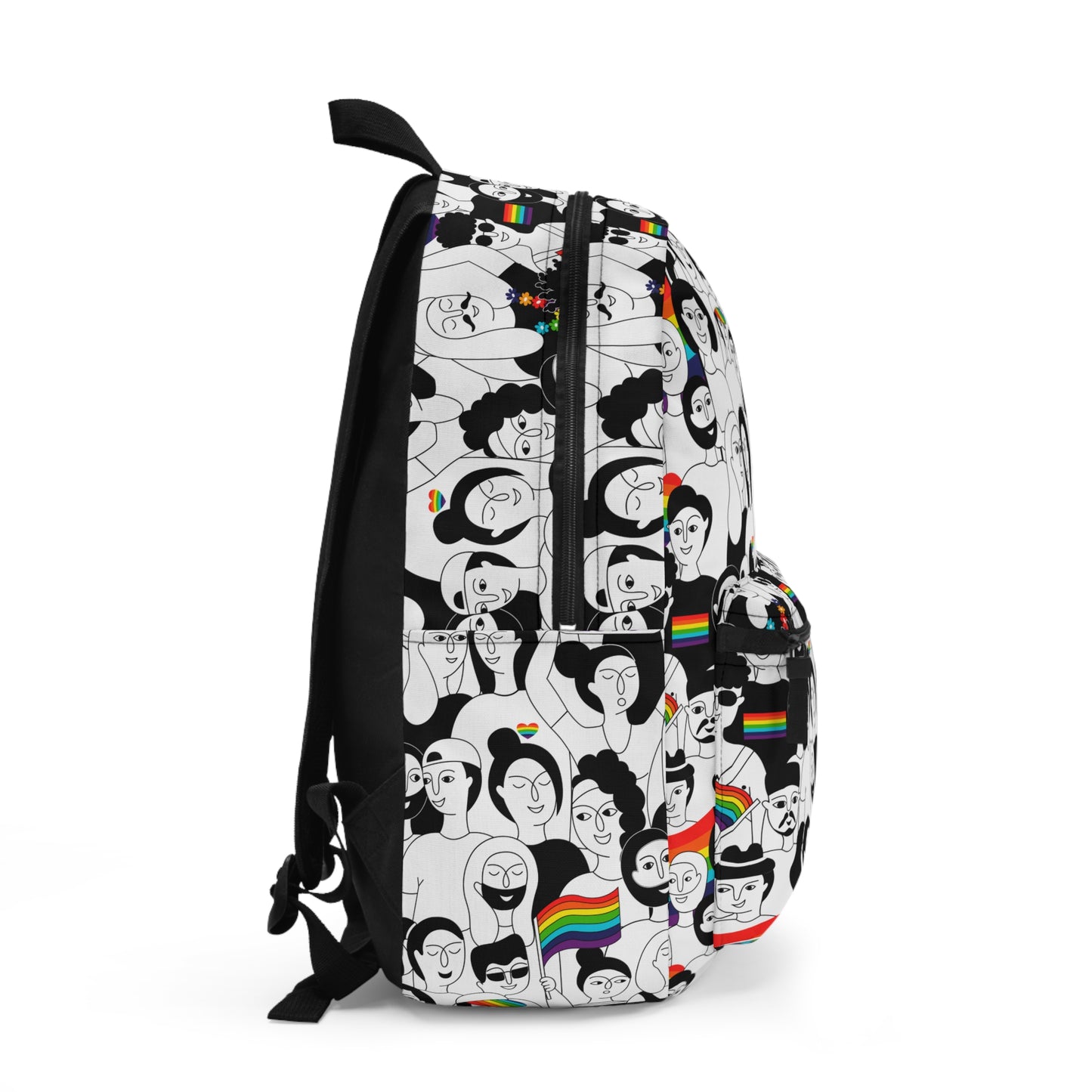 Pride Love is Love Polyester Backpack