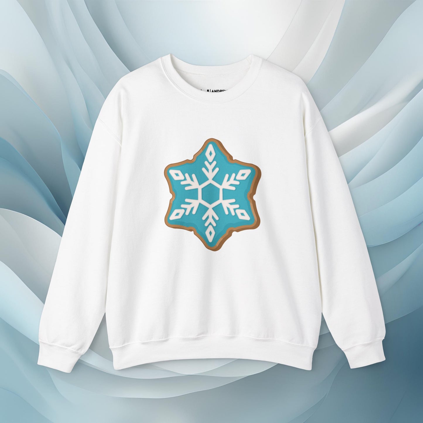 Hello Winter - Snowflake Cookie Seasonal Sweatshirt: Unisex, Heavy blend