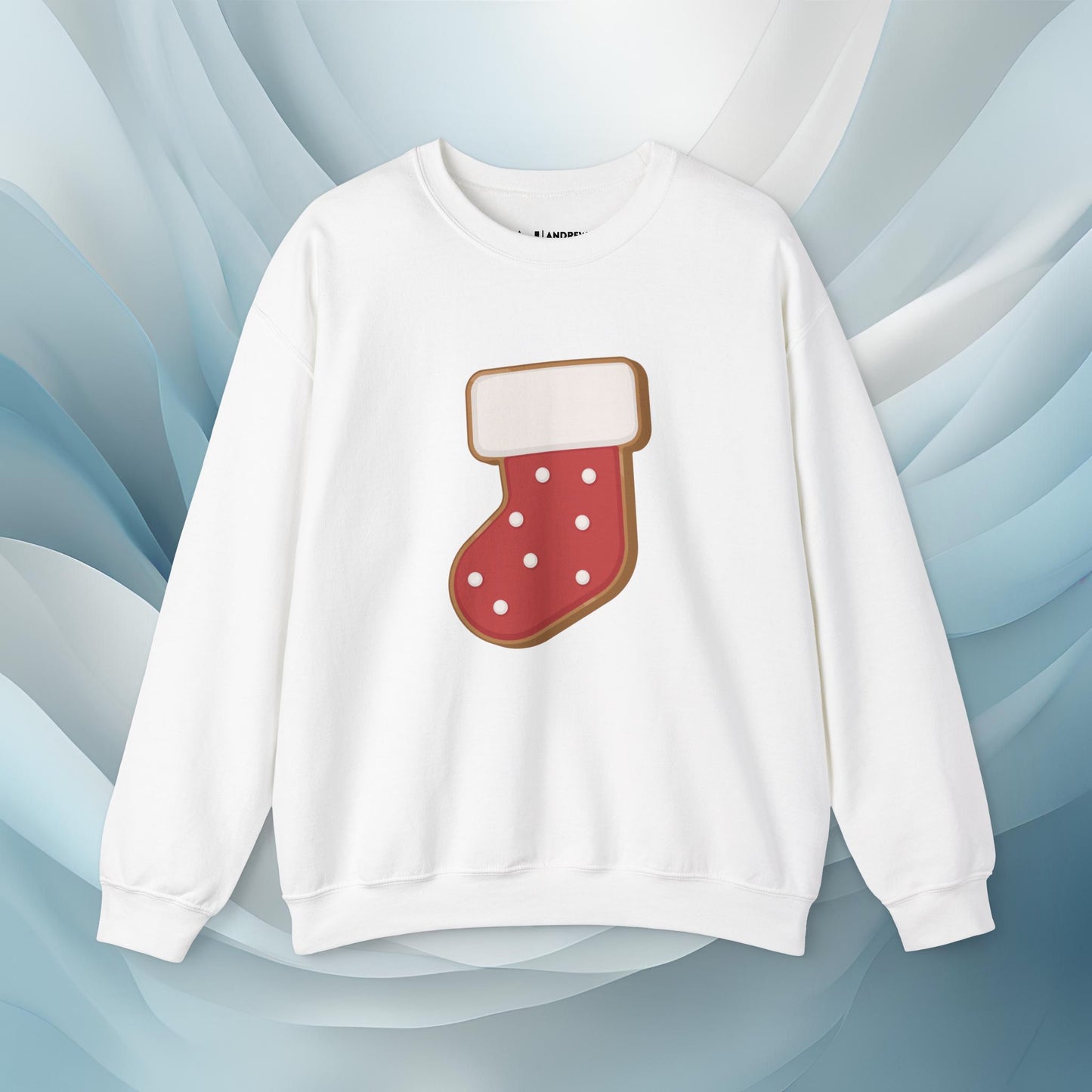 Hello Winter - Stocking Cookie Seasonal Sweatshirt: Unisex, Heavy blend