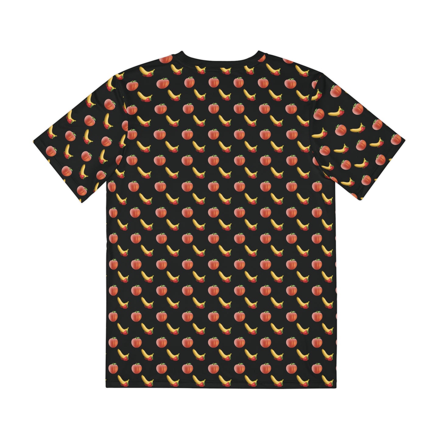 It's All Peaches & Bananas - Men's Polyester Tee in Black