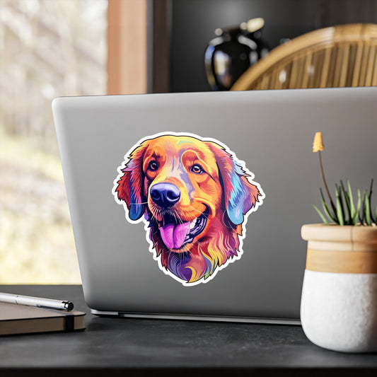 Golden Retriever Vinyl Decal - Leroy