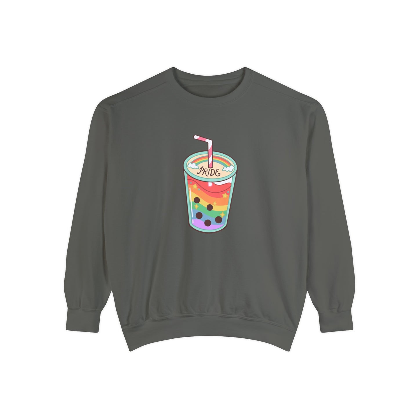 Gay Lil' Boba Unisex Garment-Dyed Sweatshirt