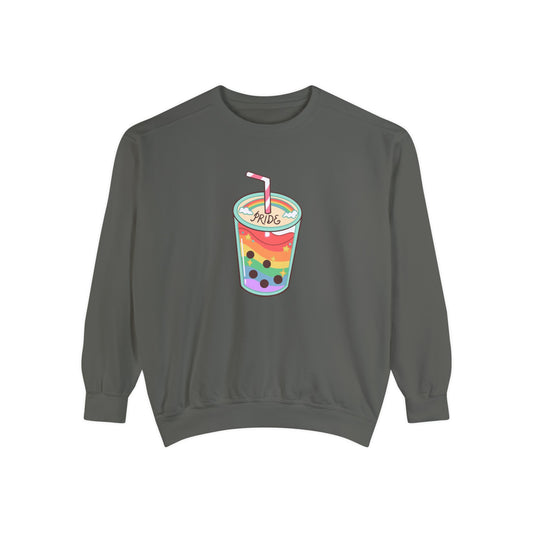 Gay Lil' Boba Unisex Garment-Dyed Sweatshirt