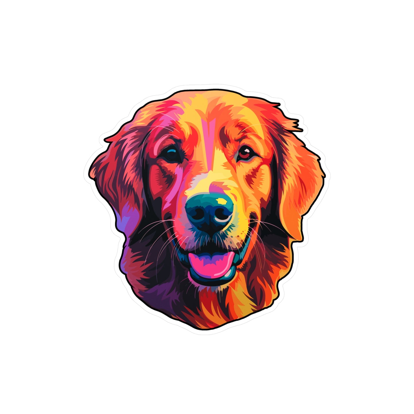 Golden Retriever Vinyl Decal - Mac