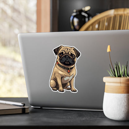 Pug Vinyl Decal - Simon