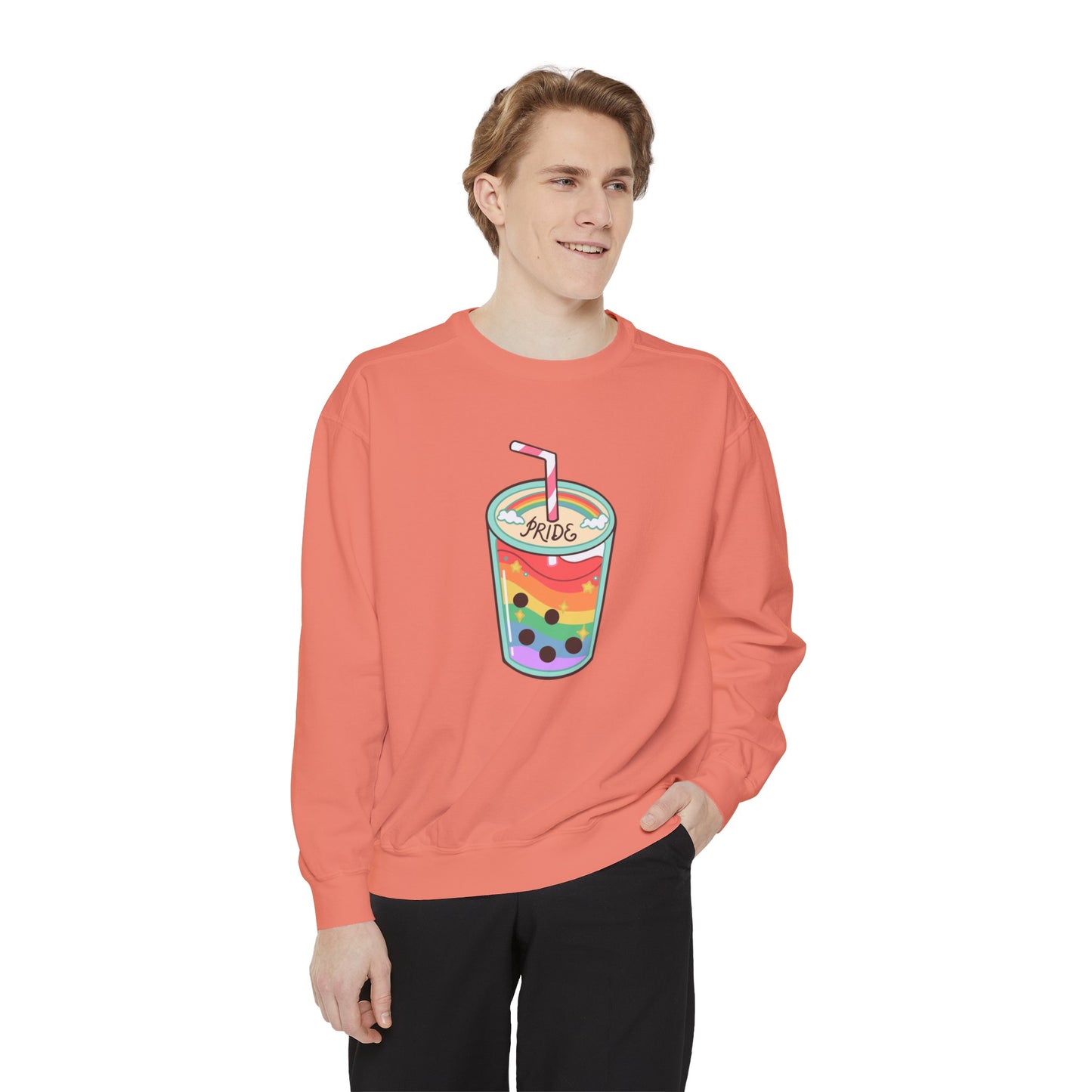 Gay Lil' Boba Unisex Garment-Dyed Sweatshirt