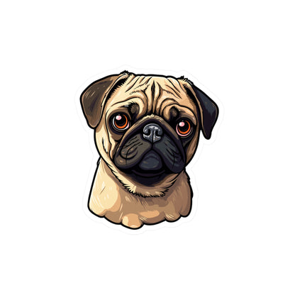 Pug Vinyl Decal - Stanley